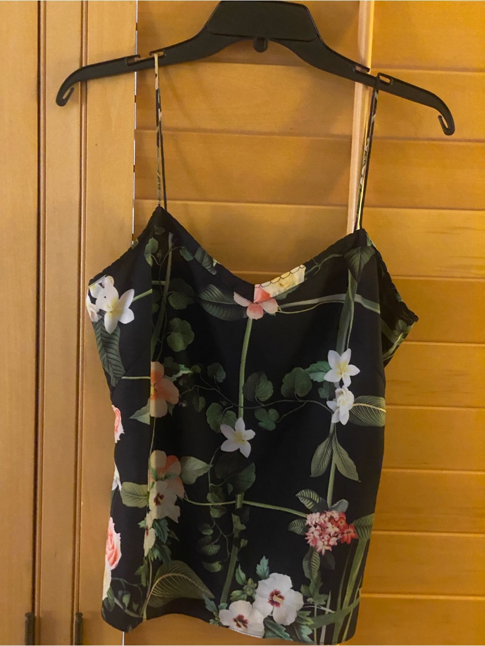Ted Baker London "Secret Trellis" Floral Printed Camisole Top Sz Med